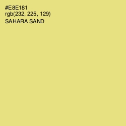 #E8E181 - Sahara Sand Color Image